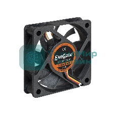 Вентилятор для корпуса ExeGate ExtraSilent ES06015S3P черный, 60 мм, 2500 об/мин, 17 дБ, 3 pin