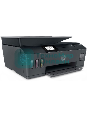 МФУ струйное HP Smart Tank 615 AiO (Y0F71A), A4, цветной, печ. до 22 стр/мин. (ч/б) до 16 стр/мин. (цвет), скан. до 5 стр/мин. (ч/б) 3 стр/мин. (цвет), 1200 x 1200 dpi (ч/б печать, скан.) 1200 x 4800 dpi (печать цвет), USB, Wi-Fi, BlueTooth, Air Print, Mopria