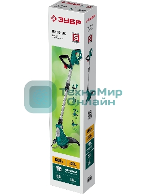 Триммер ЗУБР 600 Вт сетевой, ш/с 33 см