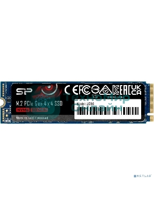 Накопитель SSD Silicon Power M-Series UD85, 1Tb, PCIe 4.0 x4, M.2 2280, NVMe, R/W 3600/2800