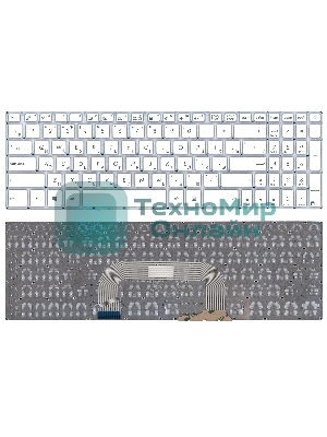 Клавиатура для ноутбука Asus VivoBook 17 X705U белая