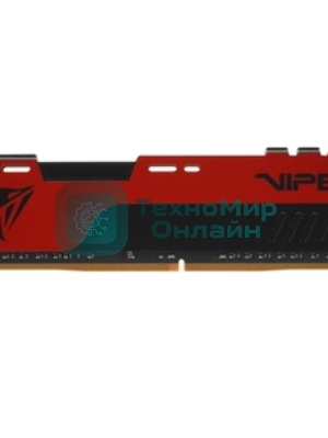 Оперативная память Patriot Viper Elite II, DDR4, 16GB (1x16 GB), 3200 MHz, CL18, DIMM, радиатор, красный, черный