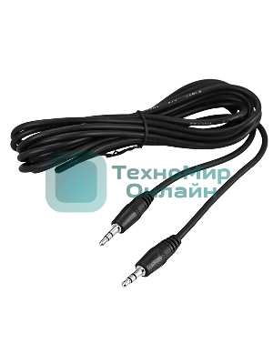 Шнур Rexant Стерео 3,5 мм штекер - Стерео 3,5 мм штекер, длина 3 метра