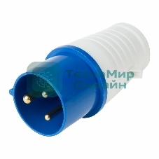 Вилка Rexant 023 переносная 2Р+РЕ 32А 220В IP44