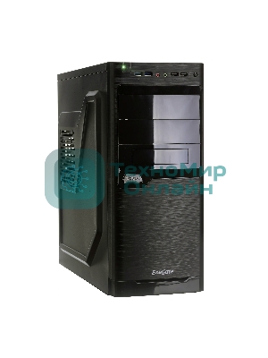Компьютерный корпус ExeGate EX272730RUSMiditowerXP-330U Black, ATX, (XP600, Black,120мм), 2хUSB+2хUSB 3.0, Audio