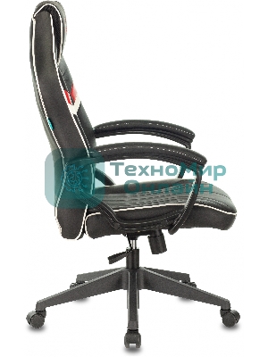 Кресло Zombie Z3 черный/красный, экокожа, 120 кг, механизм качания