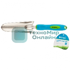 Совок посадочный узкий Palisad PREMIUM PLUS 60х315 мм, нерж. сталь, двухкомпонентная рукоятка