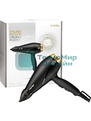Фен BaByliss Power Pro 2000 6704E черный, 2000 Вт, ионизация