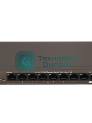 Коммутатор 9PORT 10/100M POE TEF1109P-8-63W Tenda