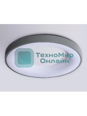 Потолочный светодиодный светильник Ambrella light FZ1402 GR серый IP20 48W 3000K-6500K D500*50 (ПДУ ИК)