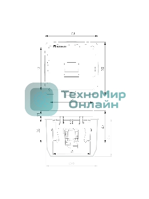 Телефонная розетка RJ-11 (слоновая кость)