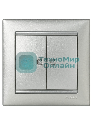 Рамка 1-м Valena алюм. Leg 770151