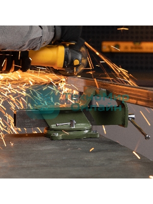 Тиски слесарные Сибртех 150 мм, стальные, поворотные