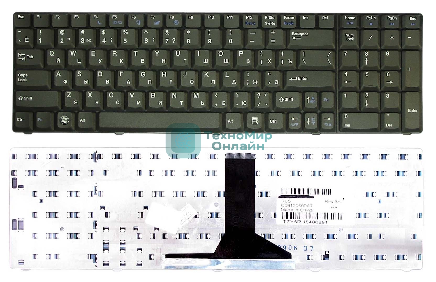 Клавиатура для ноутбука Acer eMachines G620 G720 G520 черная