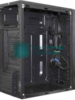 Компьютерный корпус Minitower ExeGate mEVO-9302-RGb-700W-12 (mATX, БП 700NPX с вент. 12см, 2хUSB+1хUSB 3.0, HD аудио, черный с RGb подсветкой)
