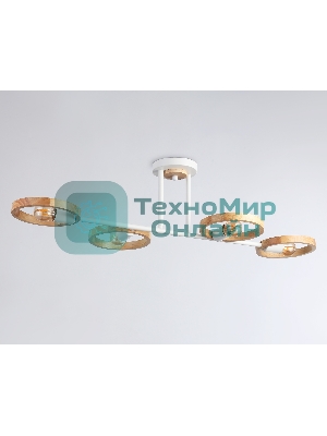 Светильник Ambrella light TR8247/4 WH/LWD белый/светлое дерево E27/4 max 40W 840*360*220