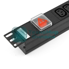 Блок Gembird EHB8-4, 1 вход С14/8 выходов C13, с защитой для 19