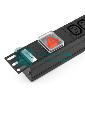 Блок Gembird EHB8-4, 1 вход С14/8 выходов C13, с защитой для 19