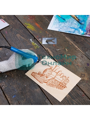 Выжигатель Rexant (набор паяльник-выжигатель), 6 насадок, подставка, 230 В/30 Вт