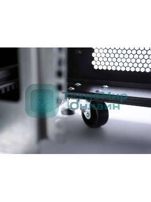 Шкаф серверный ЦМО ШТК-СП-42.8.12-48АА-9005 42U 800x1200 мм пер. дв. перфор. задн. дв. перфор. 2-хст. 2 бок. пан. 1350 кг черный