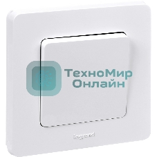 Выключатель 1-клавишный 10AX 250 В белый