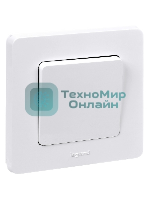 Выключатель 1-клавишный 10AX 250 В белый