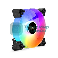 Вентилятор для корпуса ExeGate EX12025H3P4PYH-PWM.ARGb черный/белый, 120 мм, 1800 об/мин, 26 дБ, 4 pin