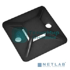 Площадка самоклеящаяся Rexant 25х25 мм, черная, упаковка 10 шт.