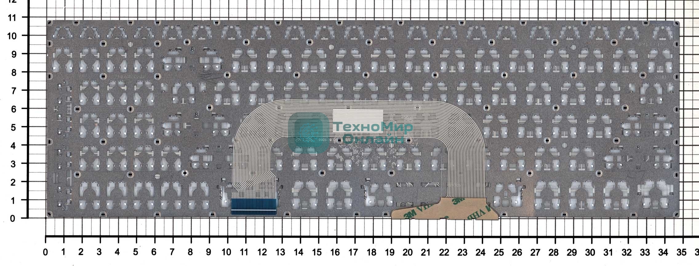 Клавиатура для ноутбука Asus VivoBook 17 X705U белая