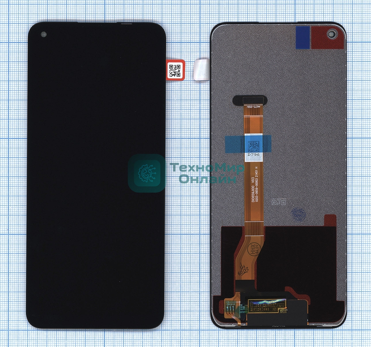 Дисплей для Realme 9 Pro 5G в сборе с тачскрином черный