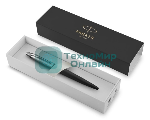 Ручка шариковая Parker Jotter Core K63 (CW1953184) Bond Street Black CT, M, синие чернила, подарочная коробка