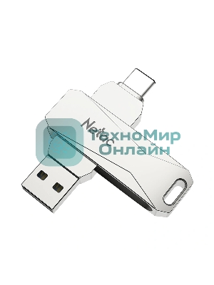 Флешка USB Netac U782C NT03U782C-032G-30PN dual USB 3.0+TypeC 32Gb, retail version