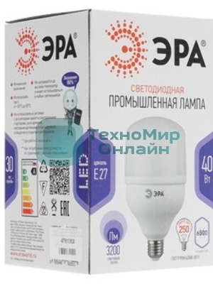 Лампа светодиодная ЭРА STD LED POWER T120-40W-4000-E27