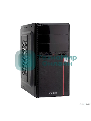 Компьютерный корпус Minitower ExeGate MA-371X Black, mATX (UN350, 120мм) 2хUSB+2хUSB 3.0, Audio