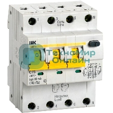 Выключатель автоматический дифференциального тока IEK MAD22-6-025-C-30 АВДТ 34 C25 30мА