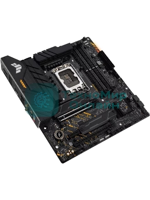 Материнская плата ASUS TUF GAMING B660M-PLUS WIFI, LGA 1700, Intel B660, 4xDDR5, 4xSATA, 2xM.2, 1xPCIe 5.0 x16, 1xPCIe 3.0 x4, 1xPCIe x1, 1xDP, 1xHDMI, 1x 2.5Gb LAN, 4xUSB-A 3.2 Gen 2, 1xUSB-A 3.2 Gen 1, 2xUSB 2.0, 1xUSB-C 3.2 Gen 2x2, 5x3.5 мм, 7.1, mATX
