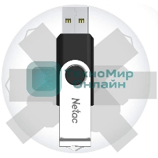 Флешка USB Netac U505 (NT03U505N-016G-30BK), 16Gb, USB 3.0, R/W 110/45, черный/серебристый