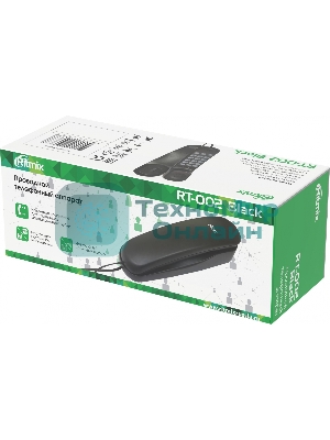 Телефон проводной Ritmix RT-002 черный