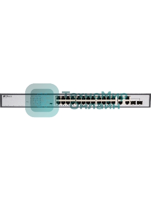 Коммутатор неуправляемый PoE ORIGO Unmanaged Switch 26x1000Base-T (24x1000Base-T PoE), 2xCombo 1000Base-T/SFP, PoE Budget 370W, Long-range PoE up to 250m, 19