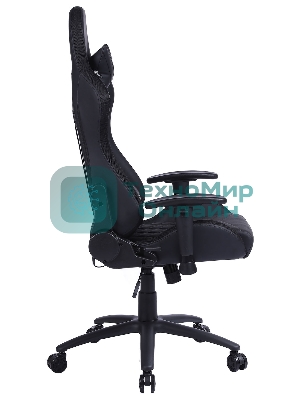 Кресло Cactus CS-CHR-0099BL черный, экокожа, подголовник