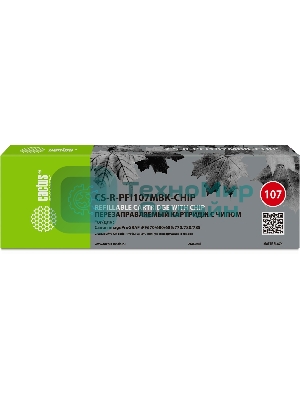 Картридж перезаправляемый струйный Cactus CS-R-PFI107MBK-CHIP (260мл) для Canon imageProGRAF iPF670/680/685/770/780/785 с чипом