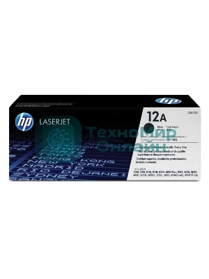 Картридж лазерный HP Q2612A черный для LaserJet 1010/1018/1020/1012/1015/3015/3020/3030 (2000 стр.)