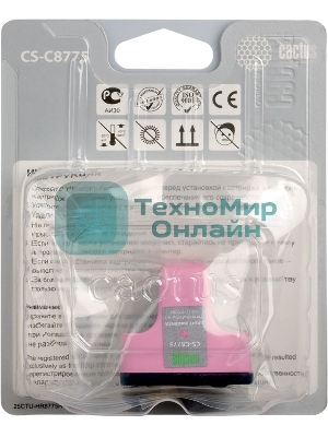 Картридж струйный Cactus CS-C8775 №177 светло-пурпурный (11.4 мл) для HP PS 3213/3313/8253/C5183/C6183/C6283/C7183/C7283/C8183/D7163/D7263/D7363/D7463