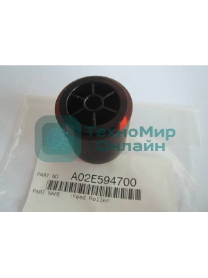 Ролик подачи обходного лотка Konica-Minolta bizhub C203/C220/C253/C280/C353/C360/mc8650 (A02E594700)