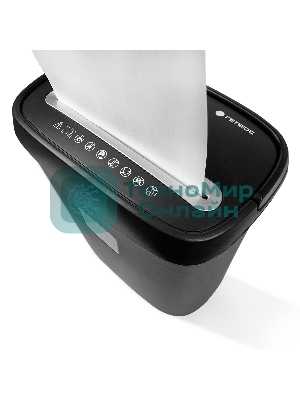 Шредер ГЕЛЕОС УД15-4, (DIN P-4), фрагмент 3,9х35мм, 8-10 лист (70г/м2), скобы, 15 литров