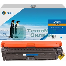 Картридж лазерный G&G GG-CE741A голубой (7300стр.) для HP CLJ CP5220/CP5221