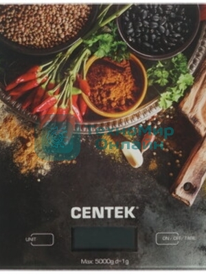 Весы кухонные Centek CT-2462 серебристый