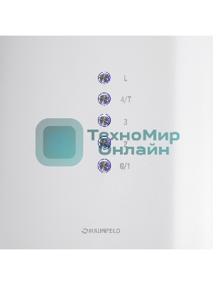 Вытяжка островная Maunfeld Lee Isla 39 белый, 38 см, 1000 куб. м/ч, 52 дБ