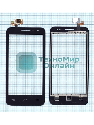 Сенсорное стекло (тачскрин) для Alcatel POP D5 5038D черное