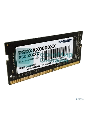 Оперативная память Patriot Signature, DDR4, 8GB (1x8GB), 3200 MHz, CL22, без радиатора, SO-DIMM